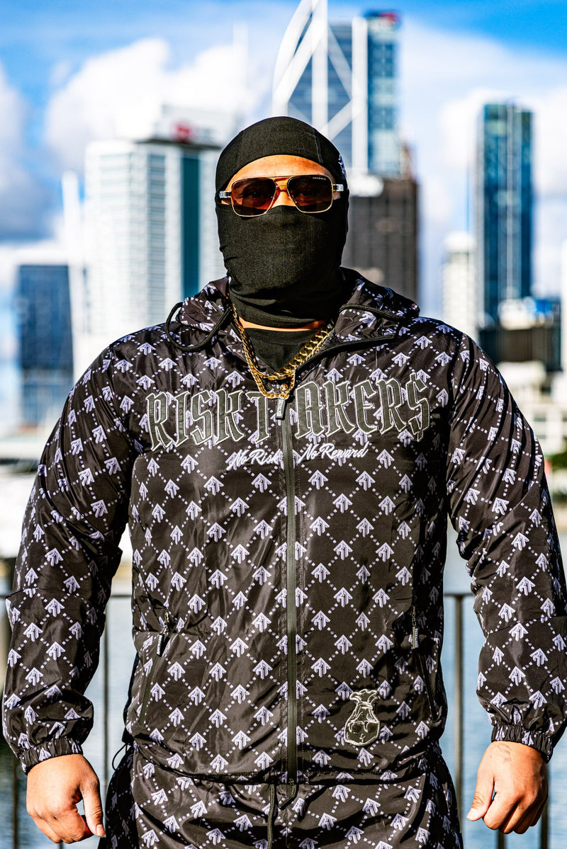 Black/Grey Pursuit Windbreaker Jacket