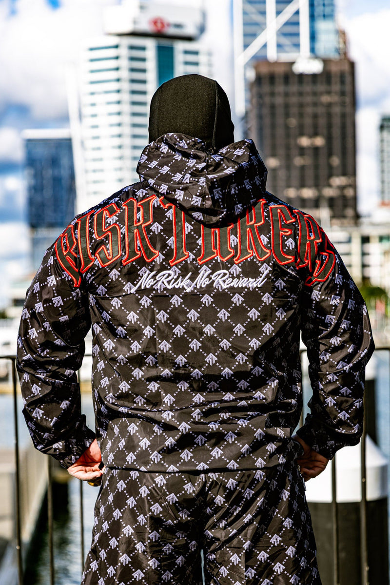 Black/Red Pursuit Windbreaker Jacket