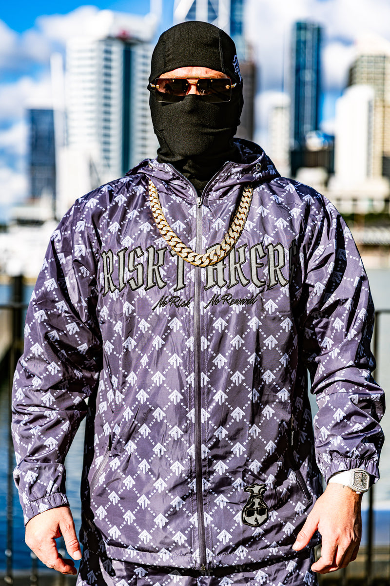 Grey/Black Pursuit Windbreaker Jacket