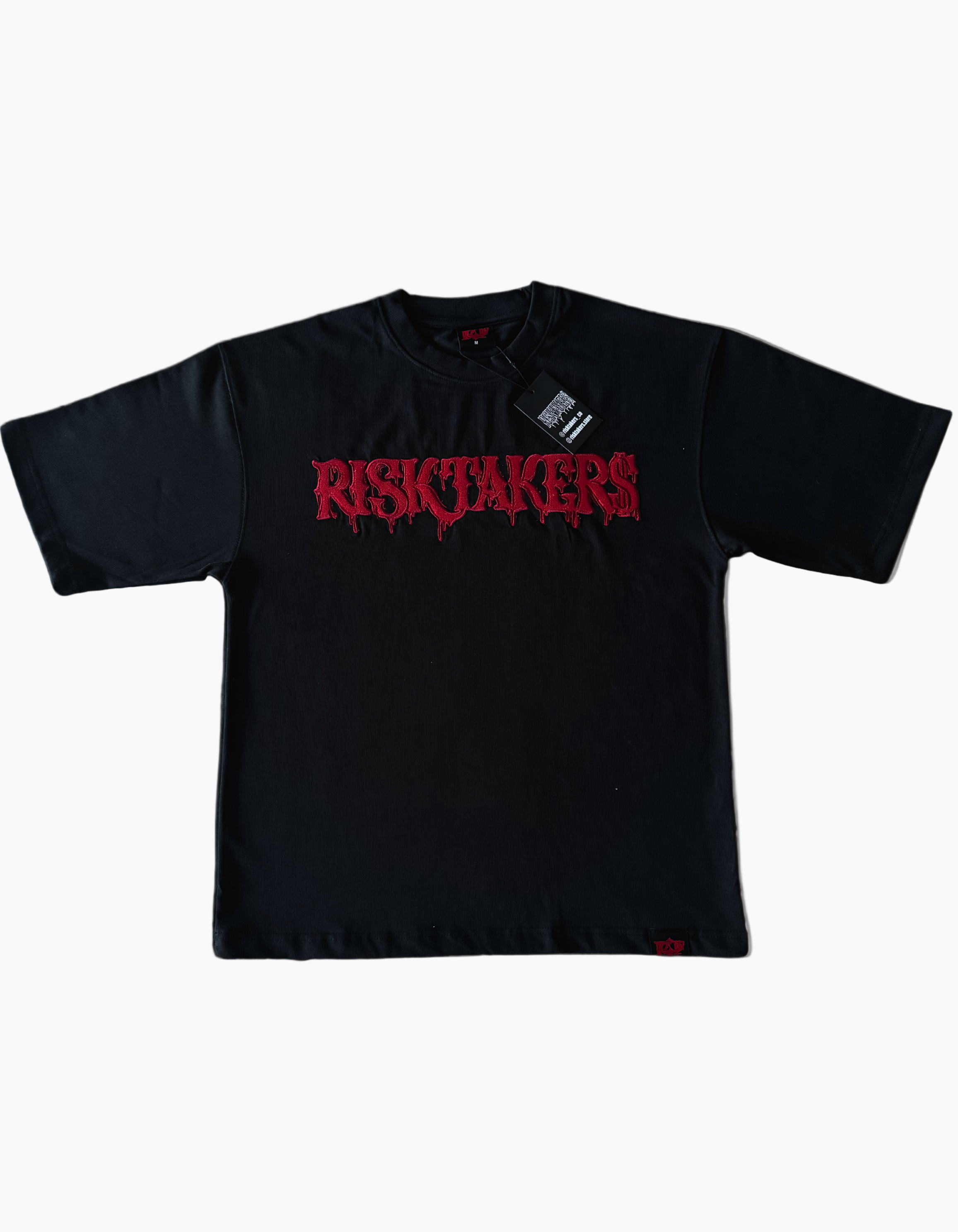 Red/Black Drop Shoulder Tee