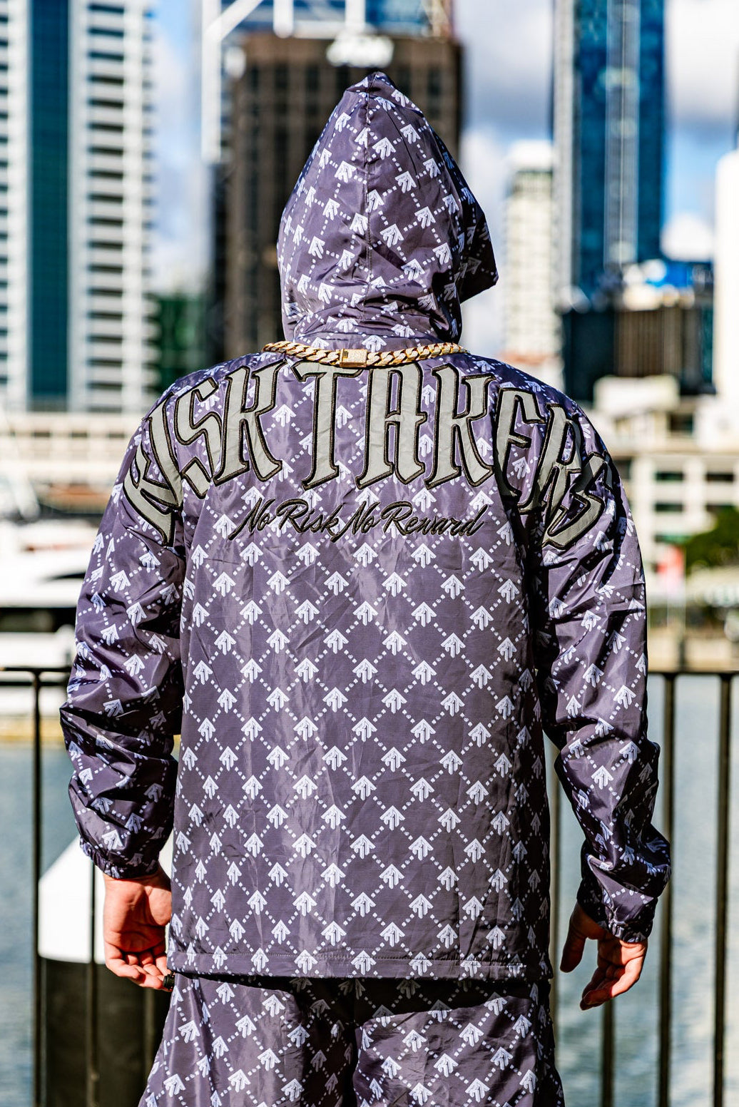 Grey/Black Pursuit Windbreaker Jacket