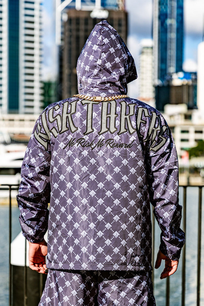 Grey/Black Pursuit Windbreaker Jacket