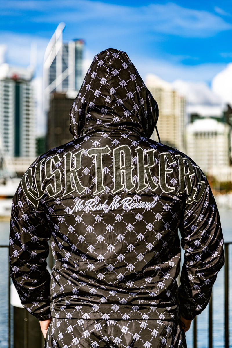 Black/Grey Pursuit Windbreaker Jacket