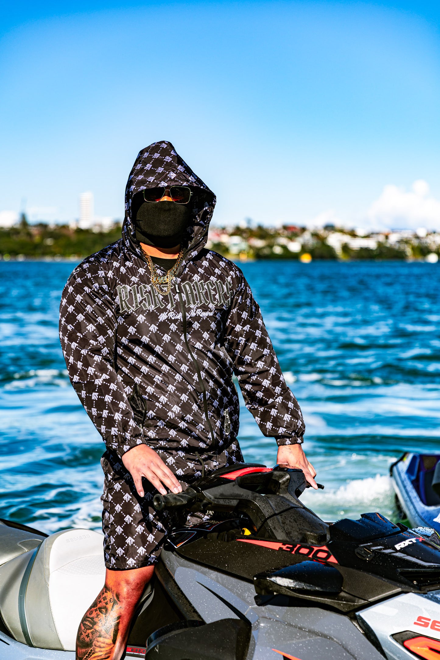 Black/Grey Pursuit Windbreaker Jacket