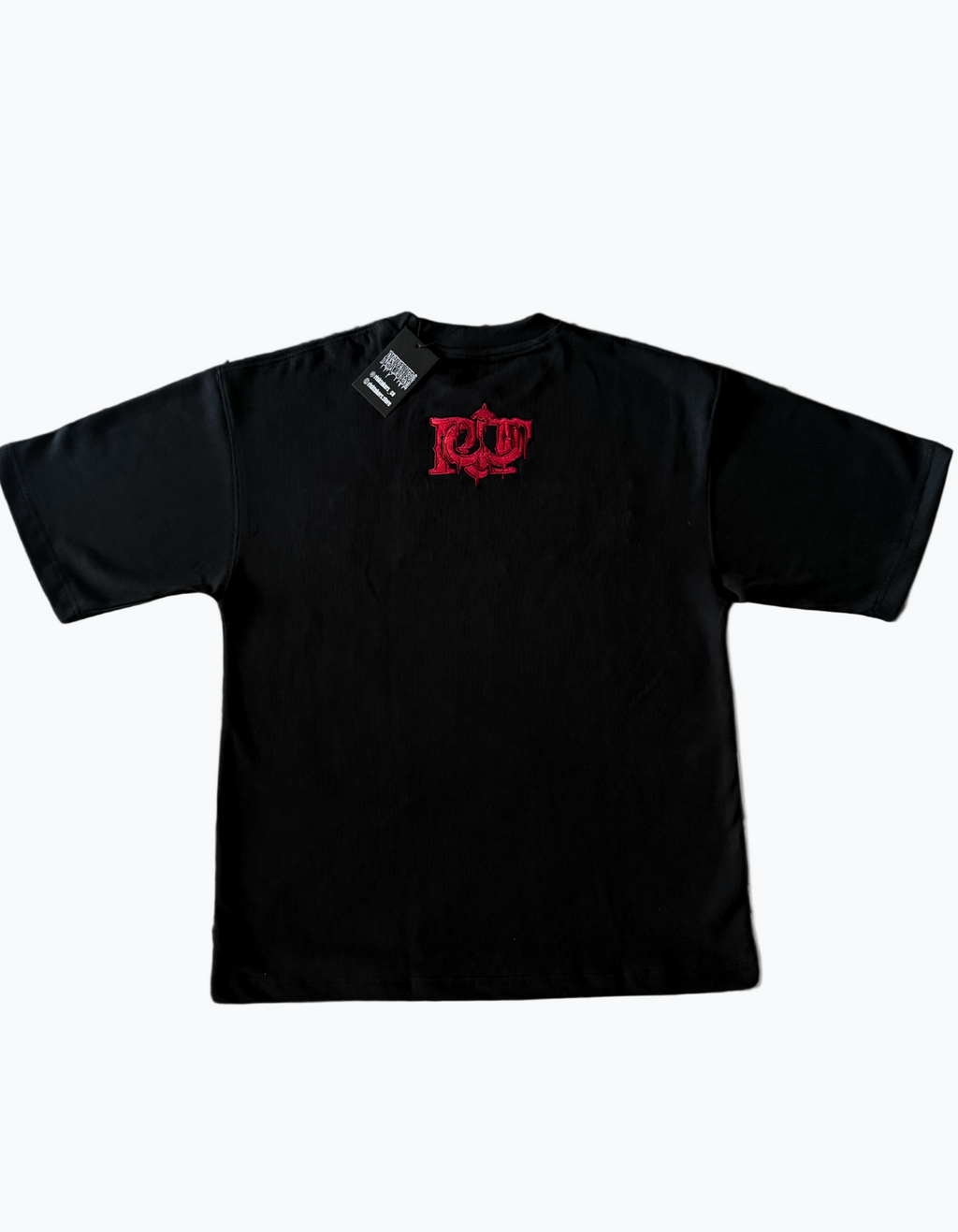 Red/Black Drop Shoulder Tee