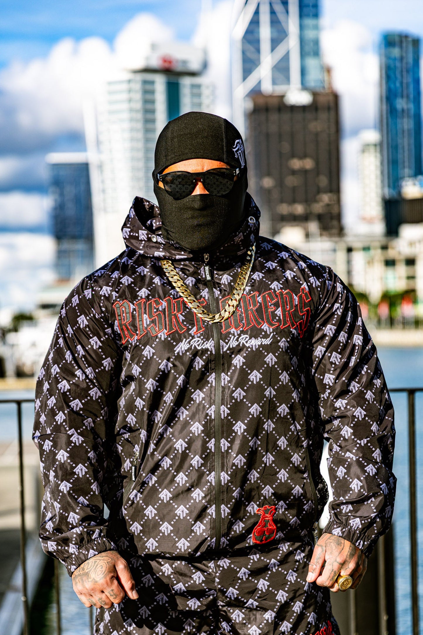 Black/Red Pursuit Windbreaker Jacket