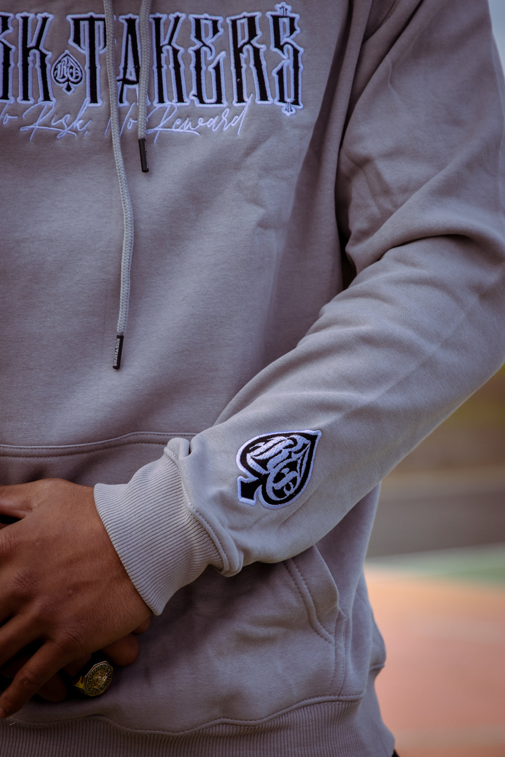 Grey/Black Spade Syndicate Hoodie