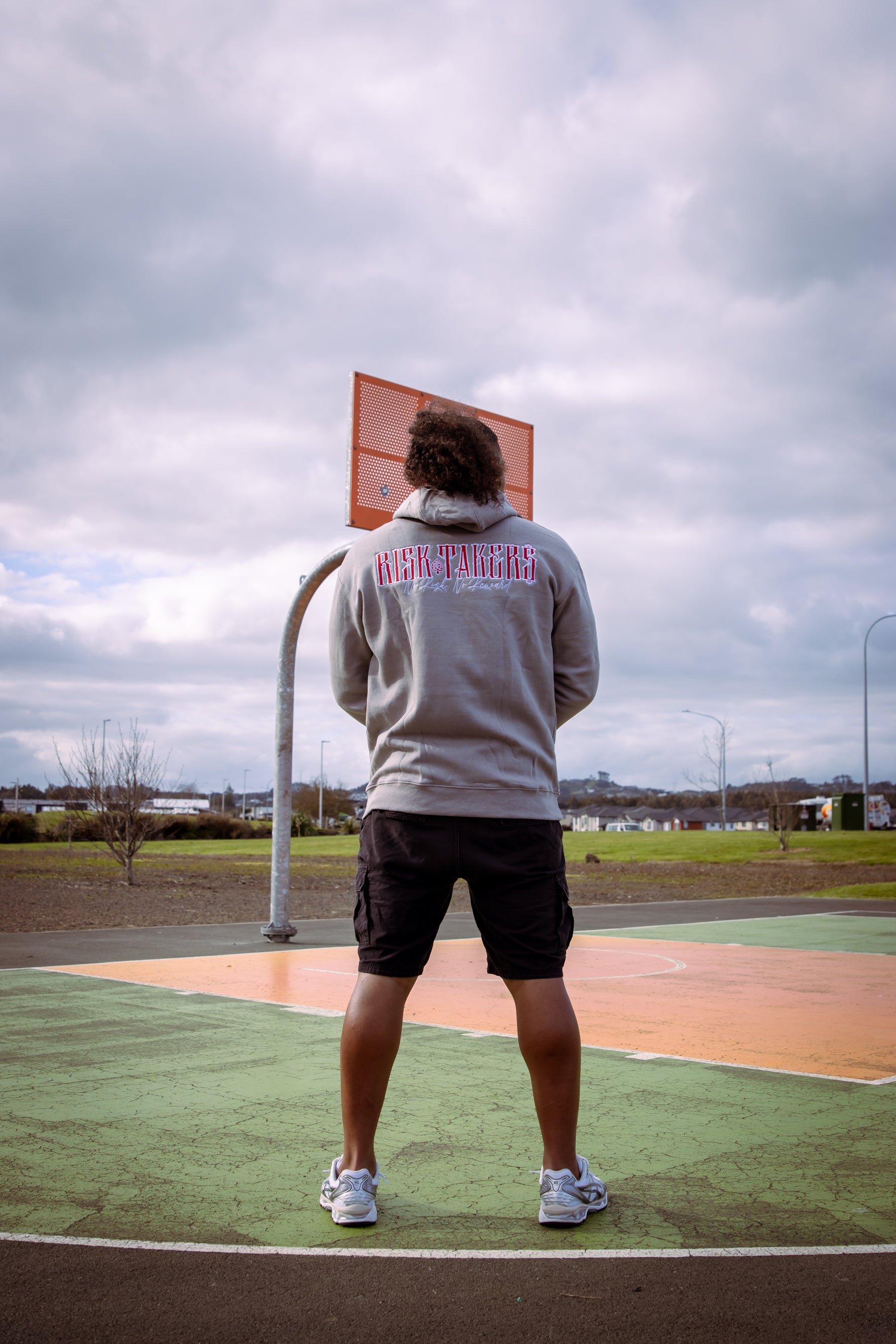 Grey/Red Spade Syndicate Hoodie