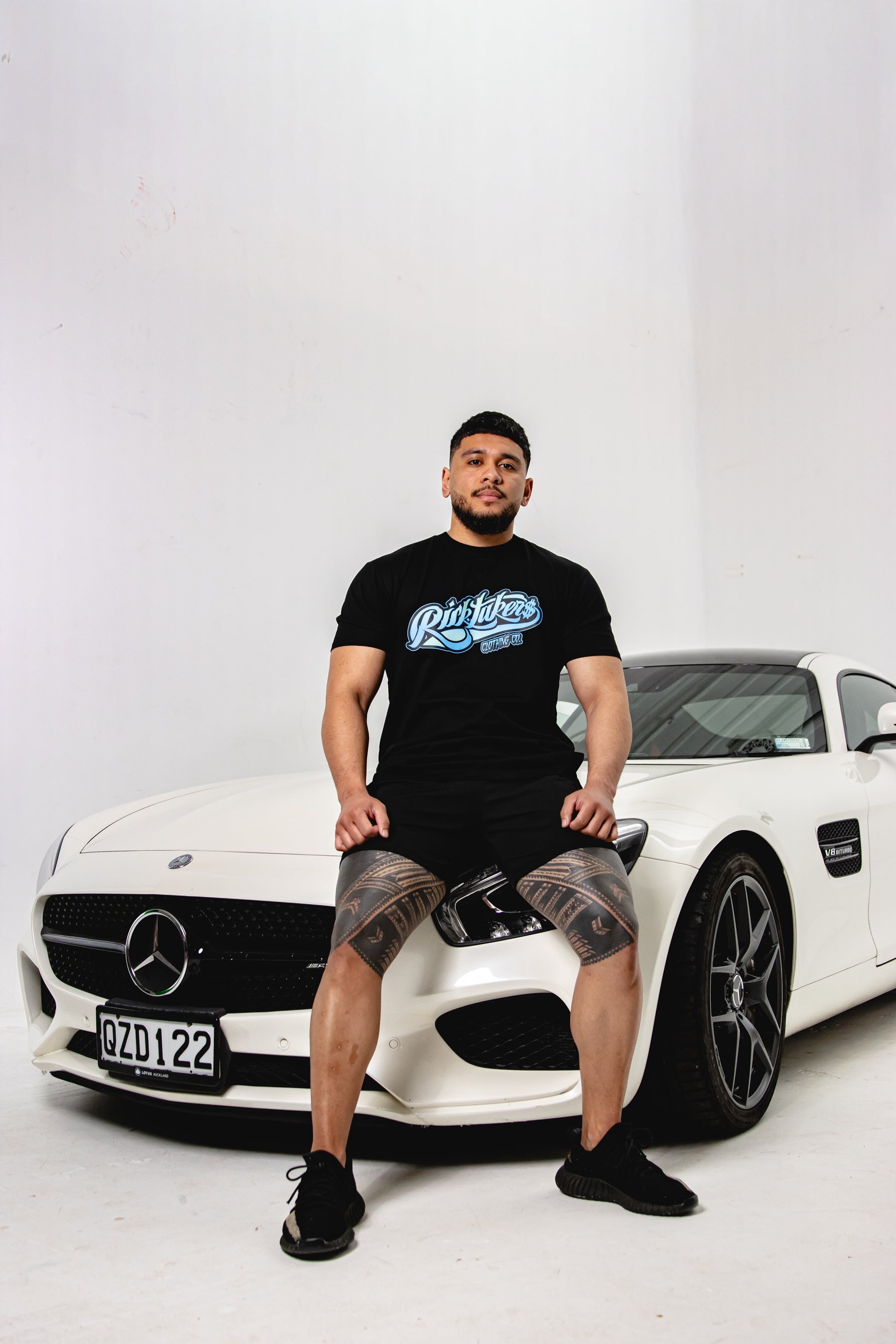 Aqua/Black OG Spade Tee