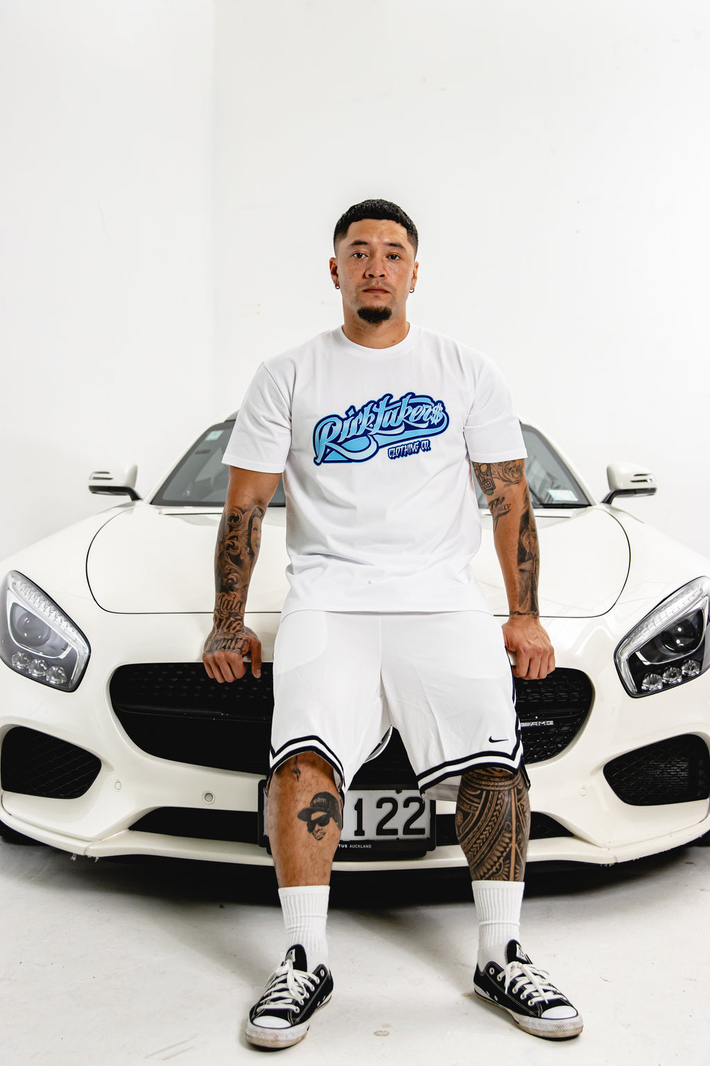 Blue/White OG Spade Tee