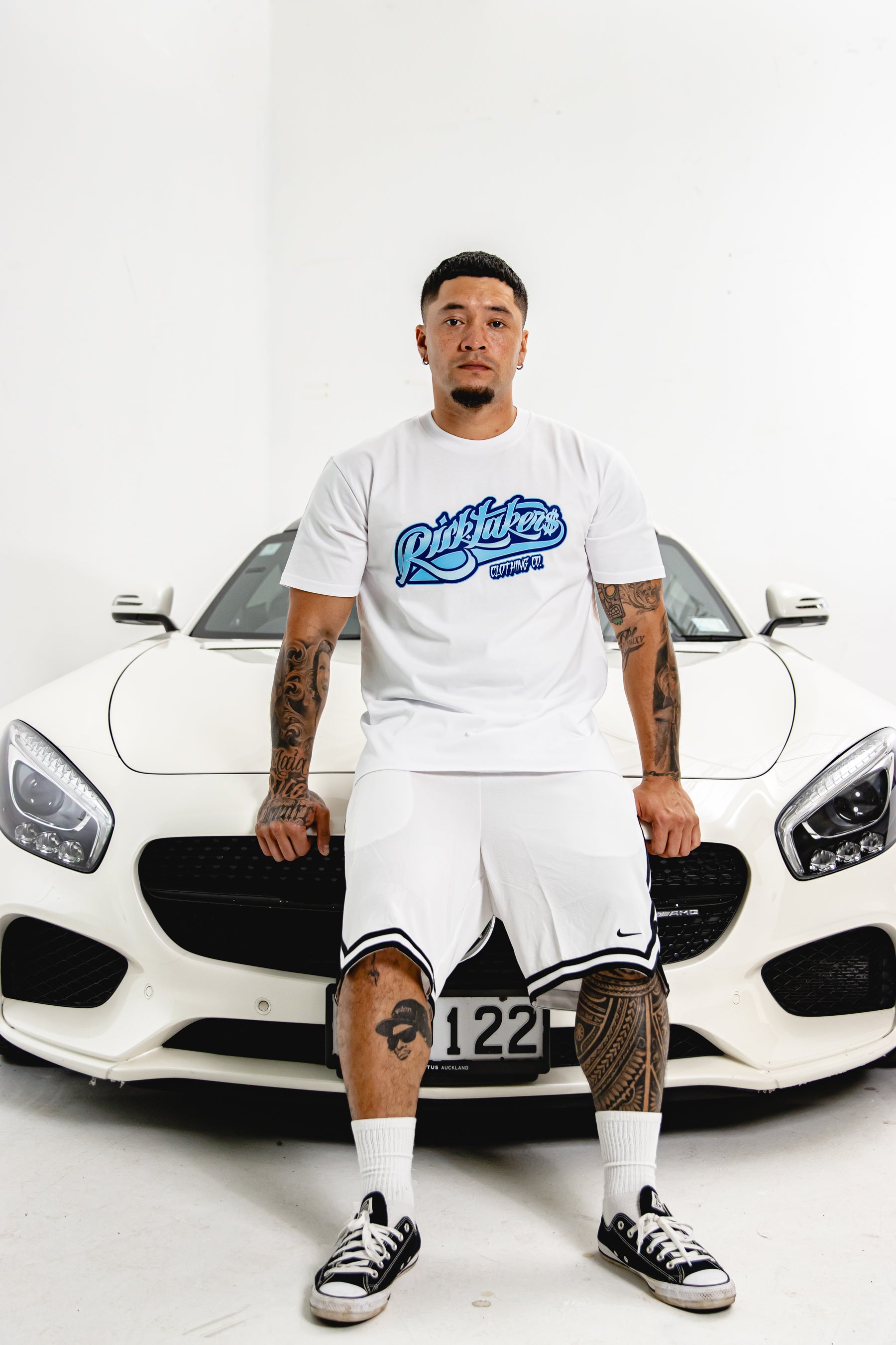 Blue/White OG Spade Tee