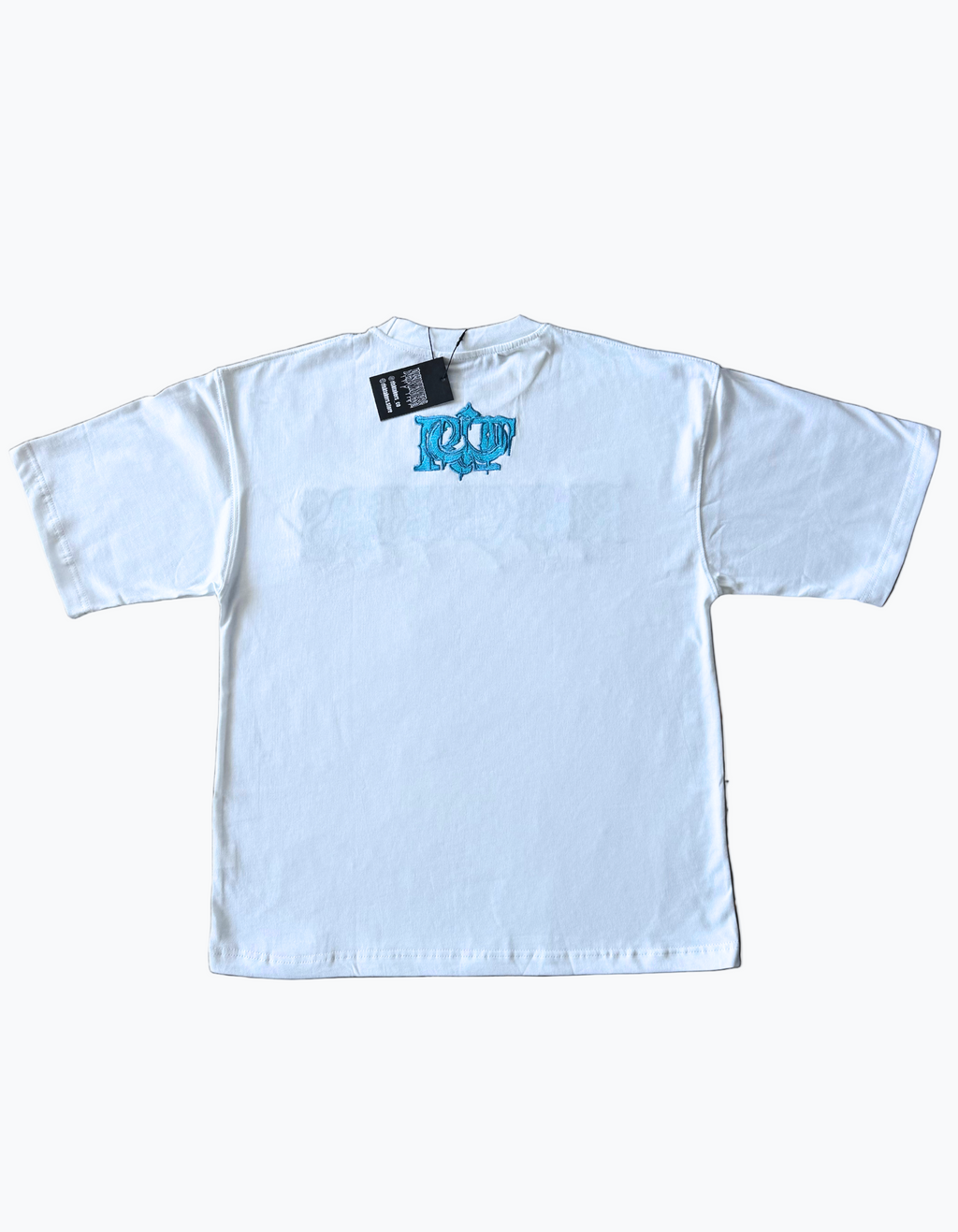 Light Blue/White Drop Shoulder Tee